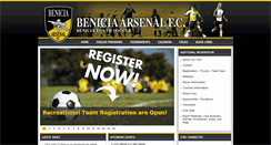 Desktop Screenshot of beniciasoccer.org